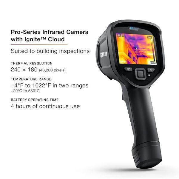 FLIR E6 PRO กล้องถ่ายภาพความร้อน (240x180 Pixels)